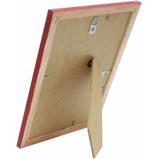 S235F4 Red picture frame in rustic style 13x18 cm