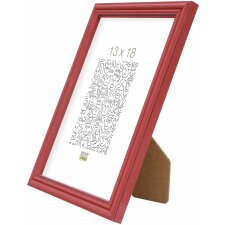 S235F4 Red picture frame in rustic style 15x20 cm