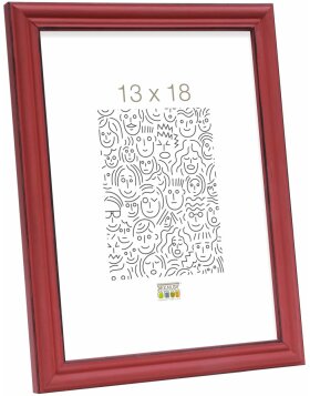 S235F4 Red picture frame in rustic style 20x30 cm