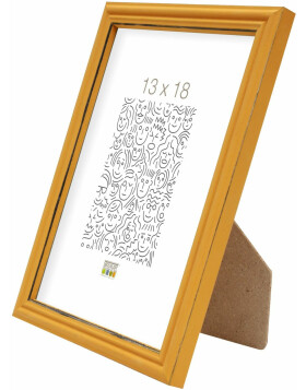 S235F5 Yellow picture frame in rustic style 20x30 cm