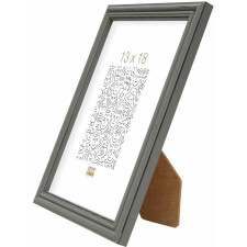 S235F7 Grey picture frame in rustic style 13x18 cm