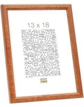 S236H2 Photo frame in brown wood 15x20 cm