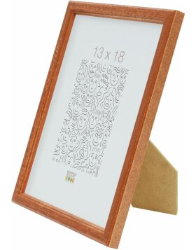 S236H2 Photo frame in brown wood 18x24 cm