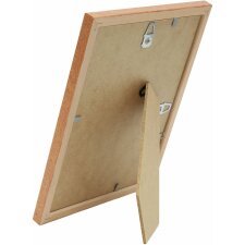 S236H2 Photo frame in brown wood 18x24 cm