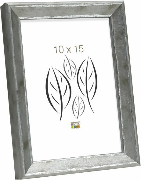 S46DD1 Photo frame in silver with silver bevel 10x20 cm