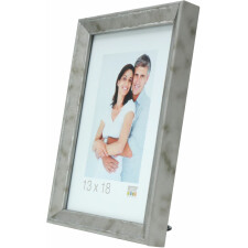 S46DD1 Photo frame in silver with silver bevel 10x20 cm