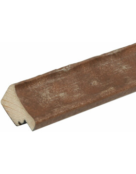 S46HF3 Cornice in legno marrone con superficie ondulata 40x50 cm