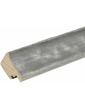 S46HF7 Cadre en bois gris avec surface ondul&eacute;e...