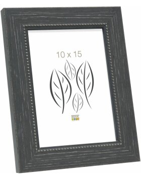 S46KF2 Black wooden frame with a pearl bevel 13x13 cm