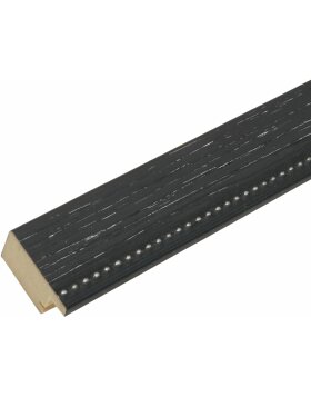 S46KF2 Holzrahmen in schwarz mit Perlenbiese 20x28 cm