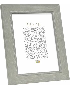 S46KF7 Grey wooden frame with a pearl bevel 20x28 cm