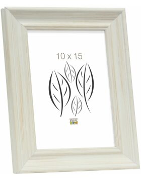 S46LF1 White painted photo frame in cottage style 13x13 cm