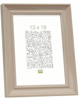 S46LF3 Beige painted photo frame in cottage style 10x15 cm