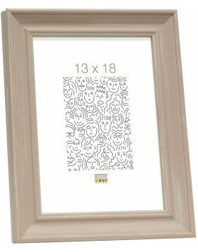 S46LF3 Beige painted photo frame in cottage style 13x18 cm