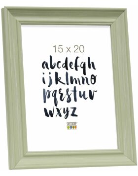 S46LF8 Pastel green painted photo frame in cottage style...