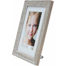 S46MF1 White photo frame in a beach wood style 13x18 cm