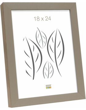 S46PH3 Wooden photo frame in beige with a wood coloured...