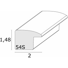 S54SF1 Biała ramka na zdjęcia z przegródką na tekst (z tekstem francuskim) 10x20 cm