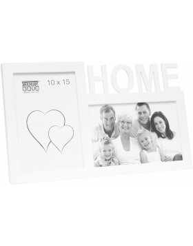 S68NK1 Cadre blanc pour 2 photos - HOME 10x15 cm