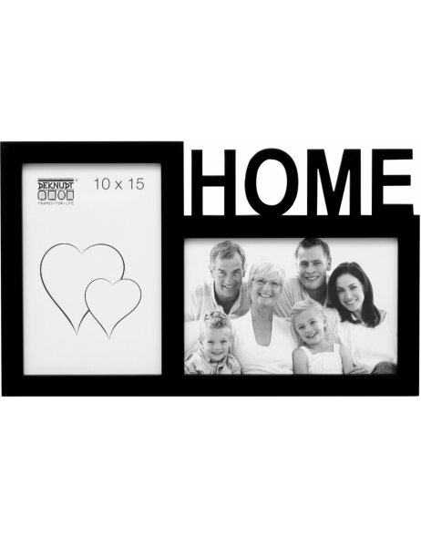 S68NK2 Black frame for 2 pictures - HOME 10x15 cm