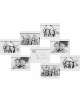 S68RK1 Multi picture frame in white for 8 pictures 10x15 cm