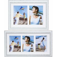 S221H3 wooden gallery white 2 or 3 photos 10x15 cm to 15x20 cm