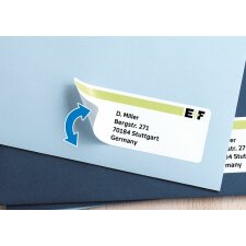 Etykiety adresowe a4 biale 63,5x38,1 mm papier repozycjonowalny mat 2100 szt.