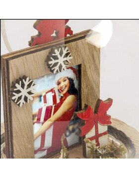 Bergen Weihnachtskugel mit Bild 3,5x4,5 cm