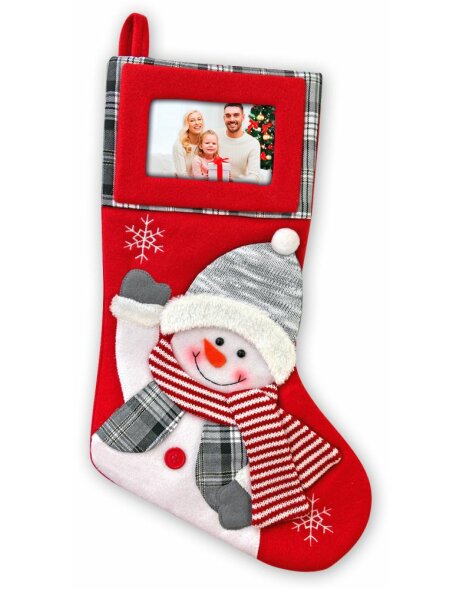 TT35 Christmas sock with frame 10x15 cm