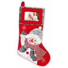 TT35 Christmas sock with frame 10x15 cm