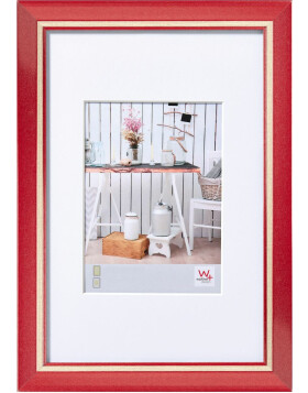 Chalet picture frame 24x30 cm red
