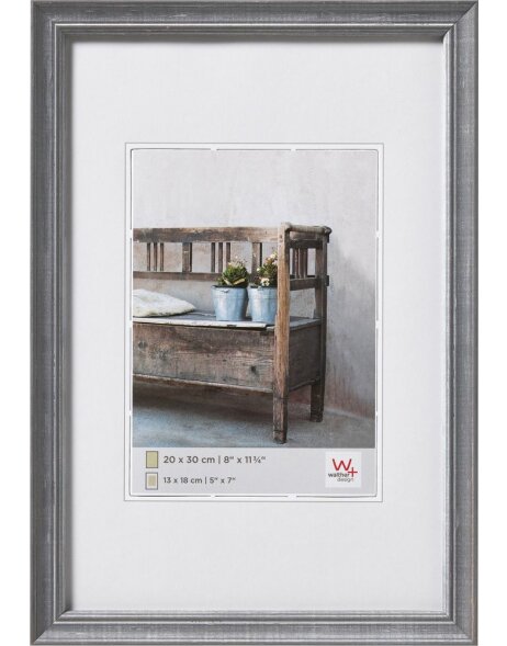 Bench wooden frame 30x40 cm gray