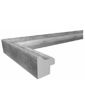 Bench wooden frame 13x18 cm gray