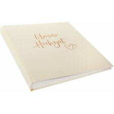 Goldbuch Hochzeitsalbum Herzklopfen 30x31 cm 60 weiße Seiten