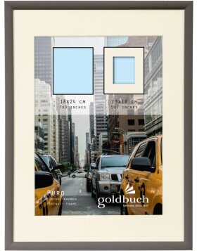 Goldbuch marco de pl&aacute;stico Puro 18x24 cm gris