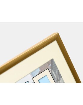 Goldbuch cadre plastique Puro 15x15 cm or avec passe-partout 10x10 cm