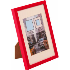Plastic frame Puro 10x15 cm red