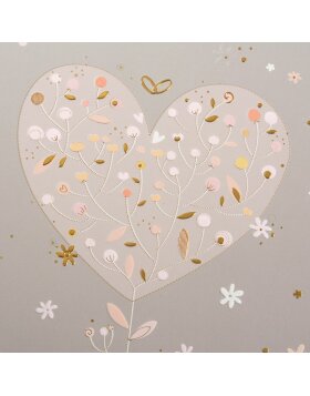 Goldbuch Hochzeitsalbum Elegant Heart 30x31 cm 60 weiße Seiten