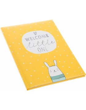 Baby diary Welcome little one yellow