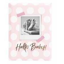 Baby diary hello baby pink
