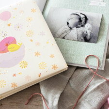 Goldbuch Babytagebuch Little Whale pink 21x28 cm 44 illustrierte Seiten