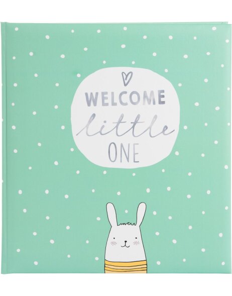 Goldbuch album b&eacute;b&eacute; Welcome little one menthe 30x31 cm 60 pages blanches