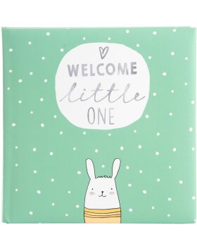 Baby album Welcome little one mint 25x25 cm