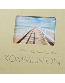 Fotobuch Kommunion pastell lindgrün 24,5x19,5 cm