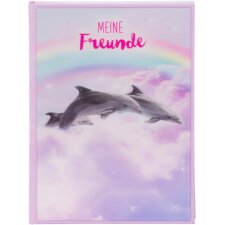 Goldbuch Freundebuch Delfine 15x21 cm 88 illustrierte Seiten