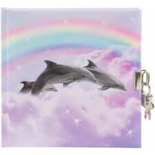 Dagboek dolfijnen 16,5x16,5 cm