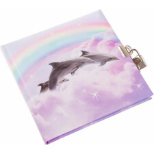 Dagboek dolfijnen 16,5x16,5 cm
