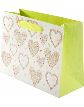 Gift bag Flowers in the Heart 18x10 cm