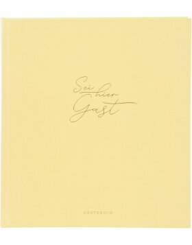 Goldbuch Gästebuch Wortreich creme 23x25 cm 176 weiße Seiten