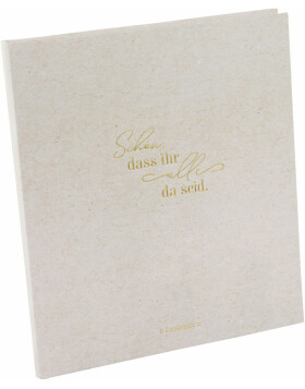 Libro degli ospiti parola ricca grigio 23x25 cm